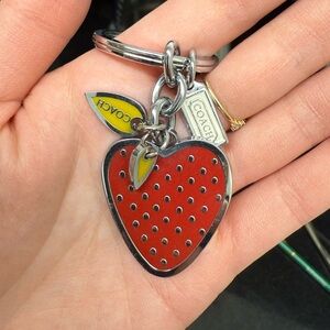 Coach keychain strawberry